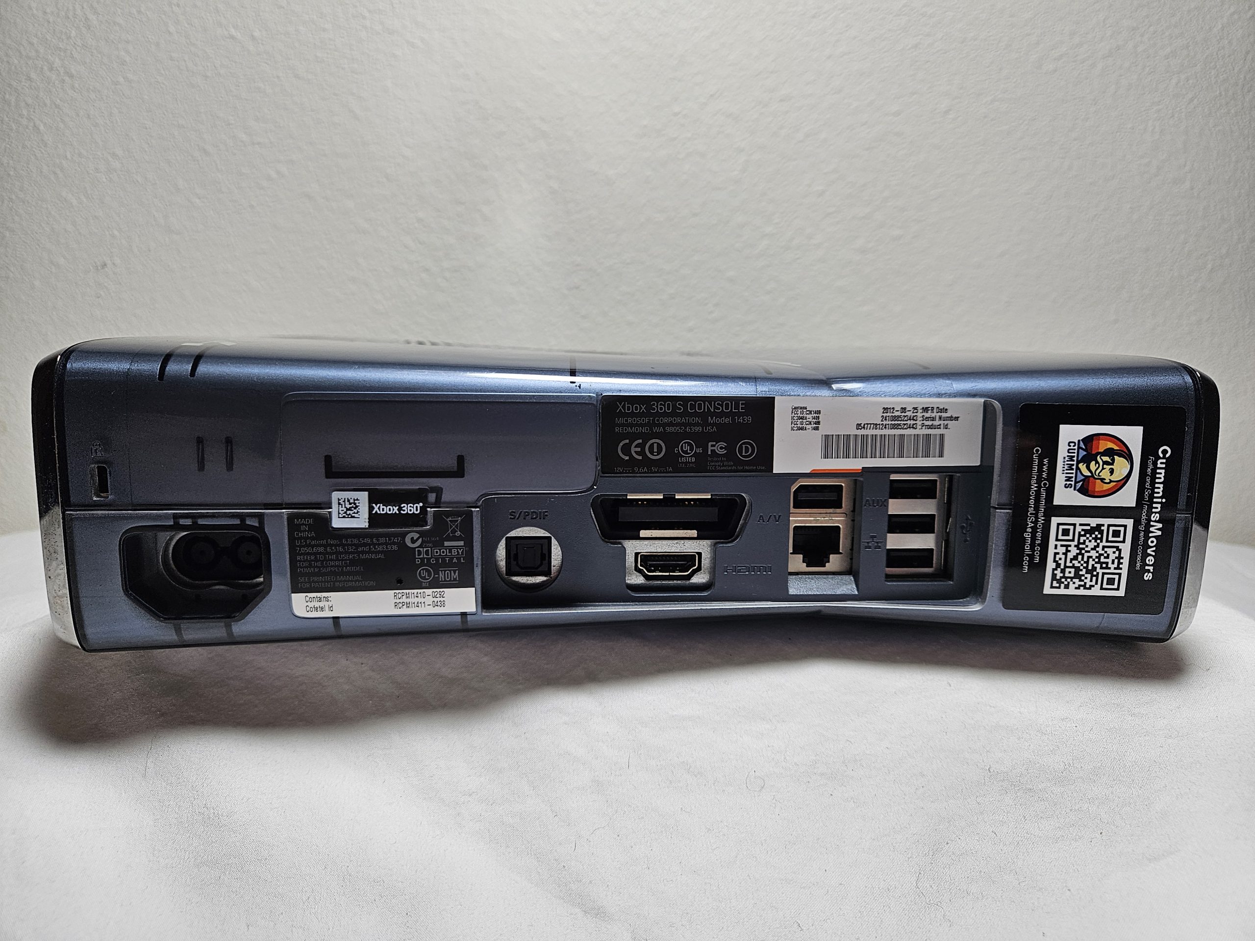 Back Labels of Halo 4 Console