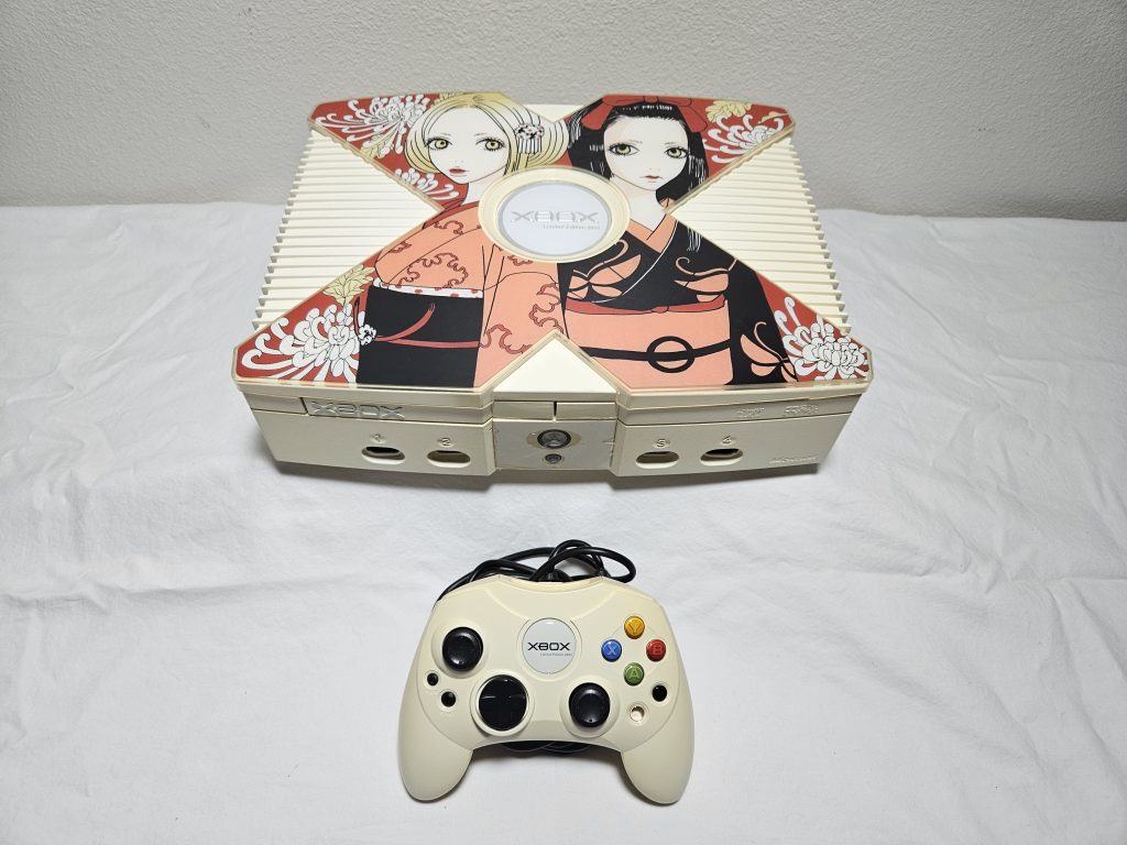 Limited Edition White Japan Anniversary Original Xbox With Rare Moyoko Anno Faceplate