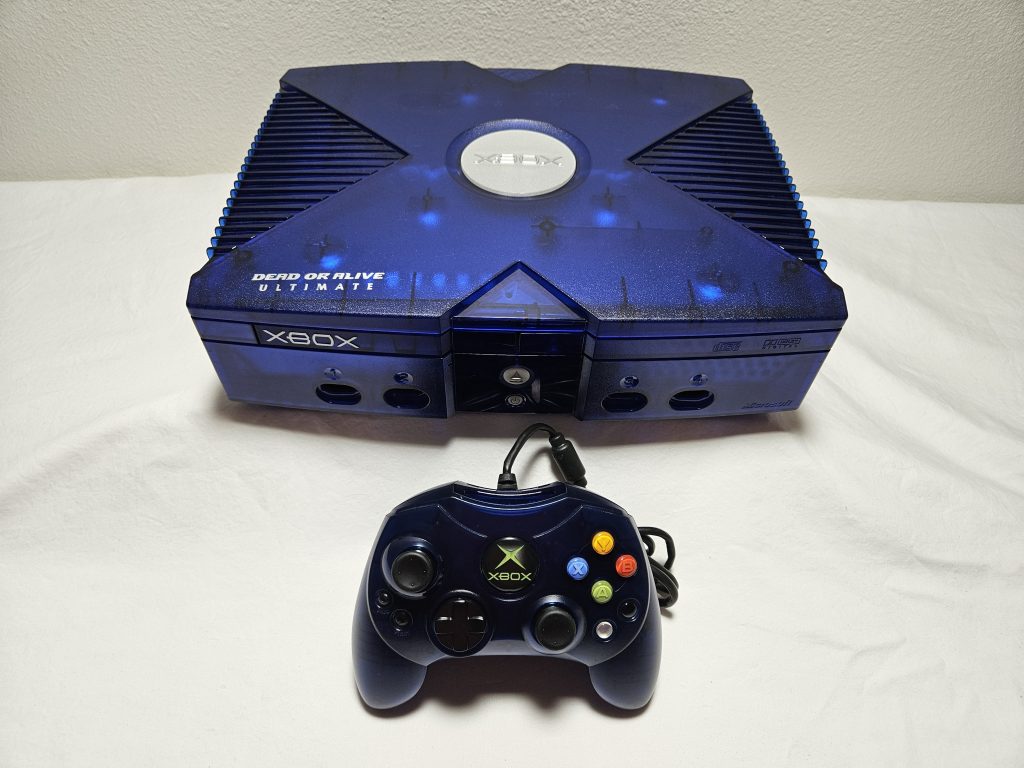 Modded Special Edition Dead Or Alive Kasumi Blue Original Xbox With Loaded 2TB Hard Drive