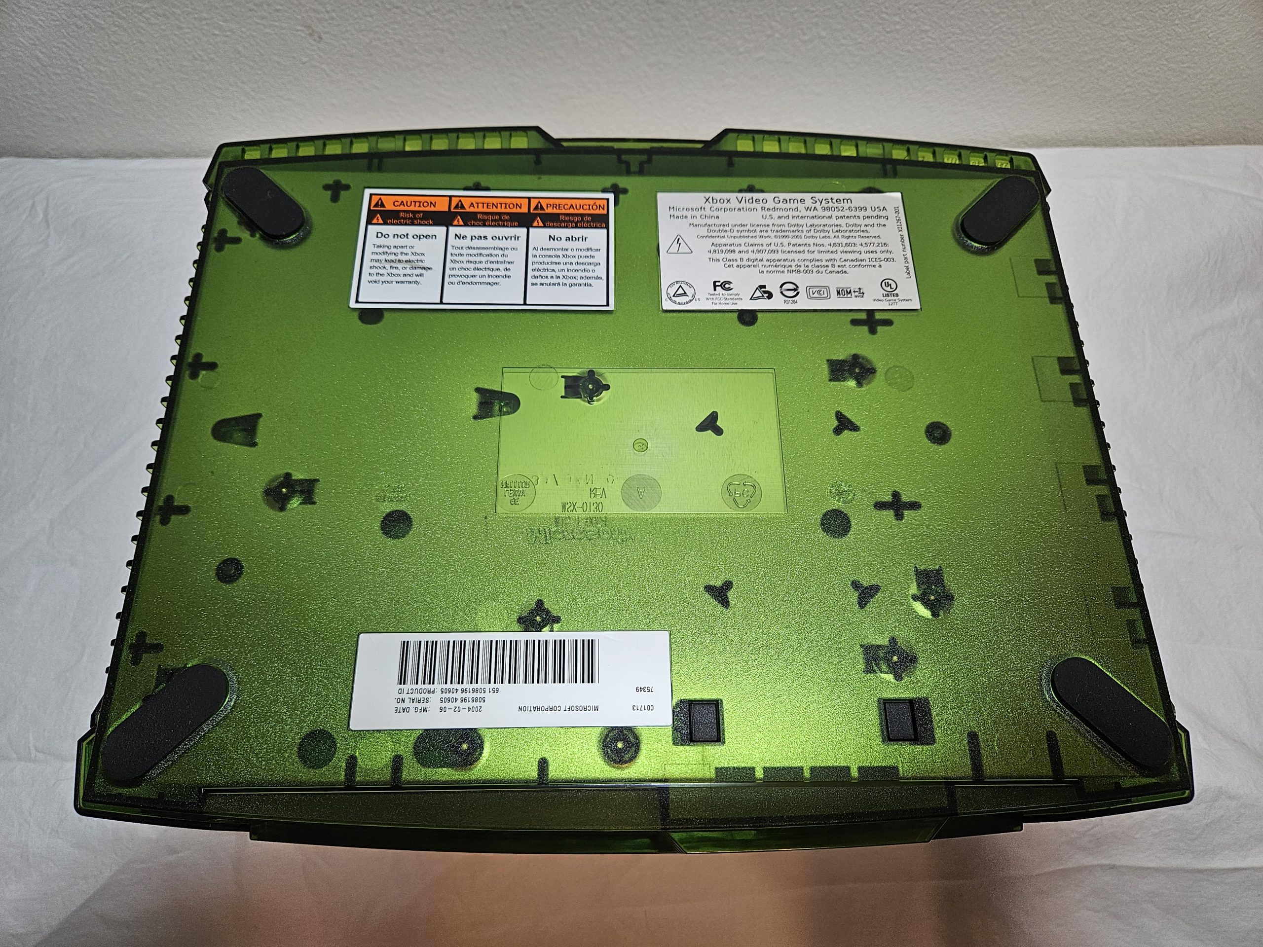 Bottom Labels of Halo Original Xbox