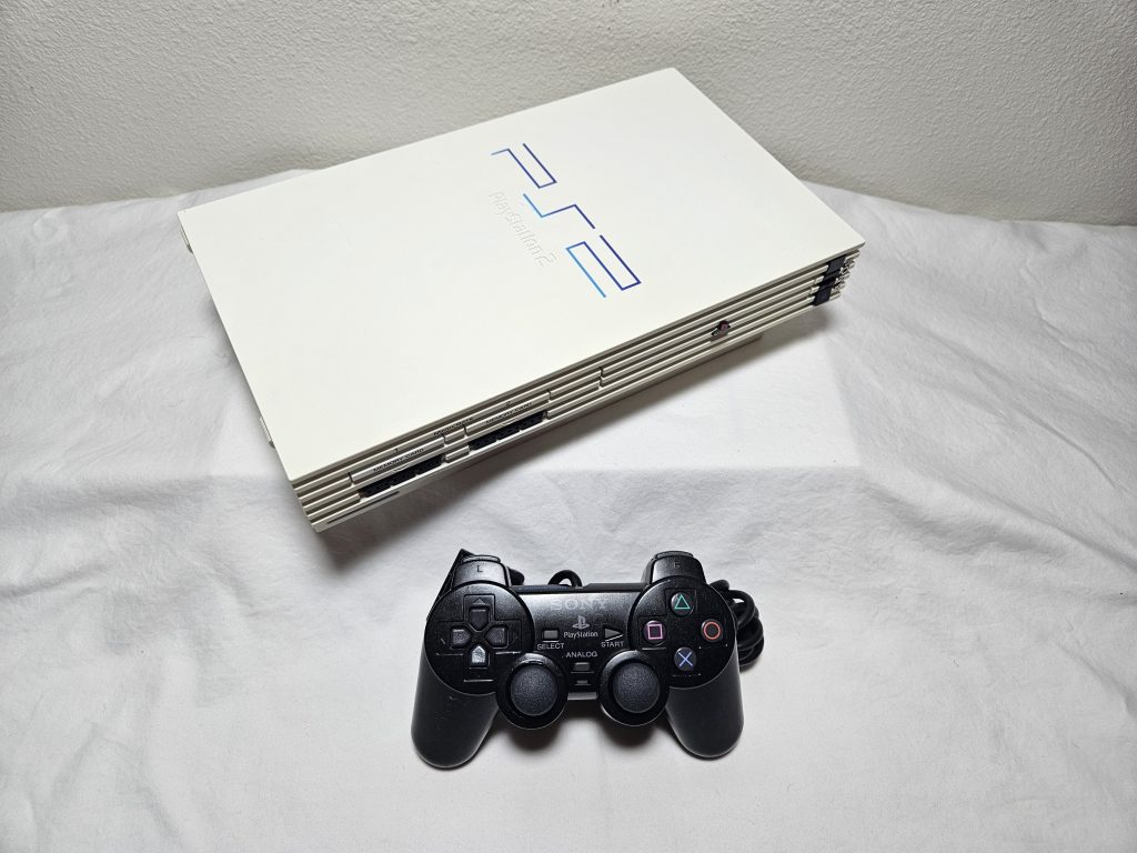 Modded Special Edition Pearl White PS2 With Loaded 2TB Hard Drive