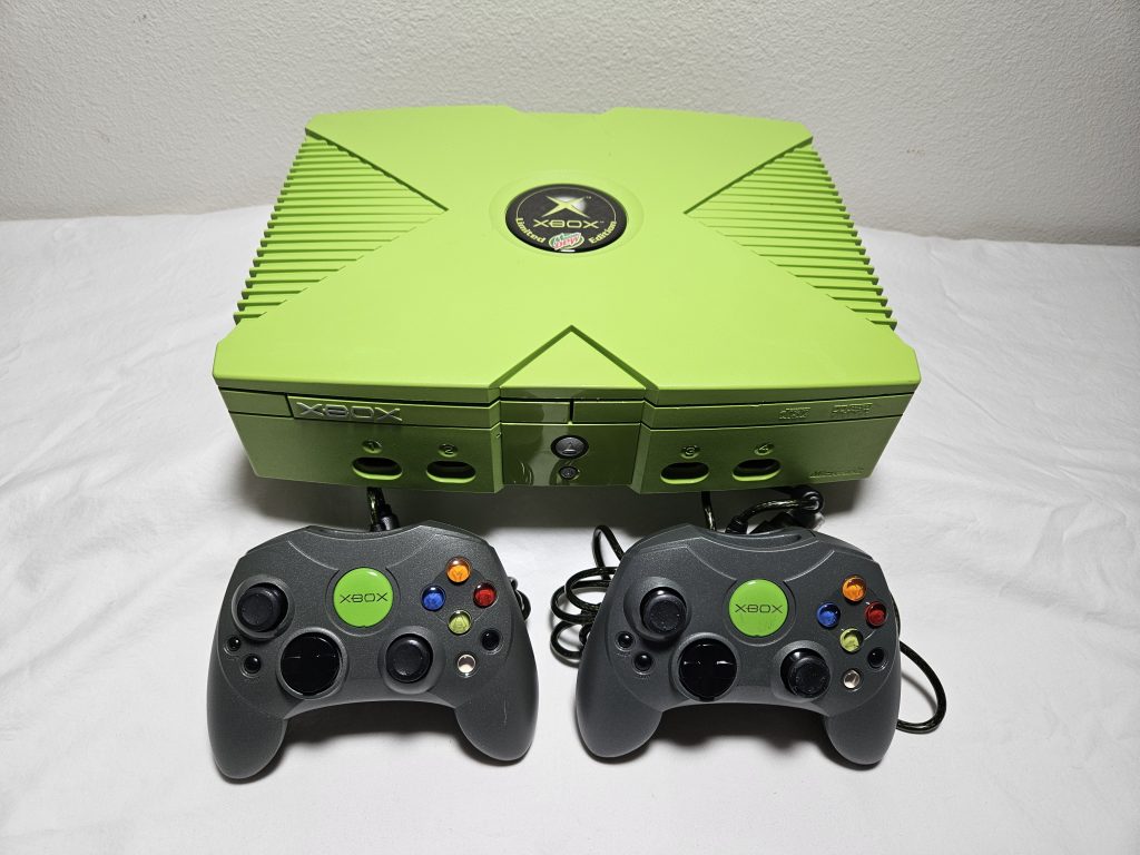 Modded Special Edition Mountain Dew Original Xbox With Loaded 2TB Hard Drive