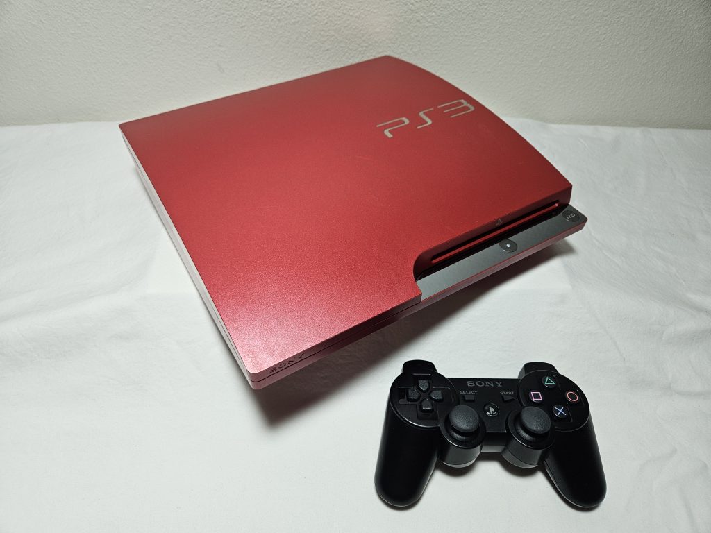 Modded Special Edition Scarlet Red PlayStation 3 Slim With 1TB Hard Drive