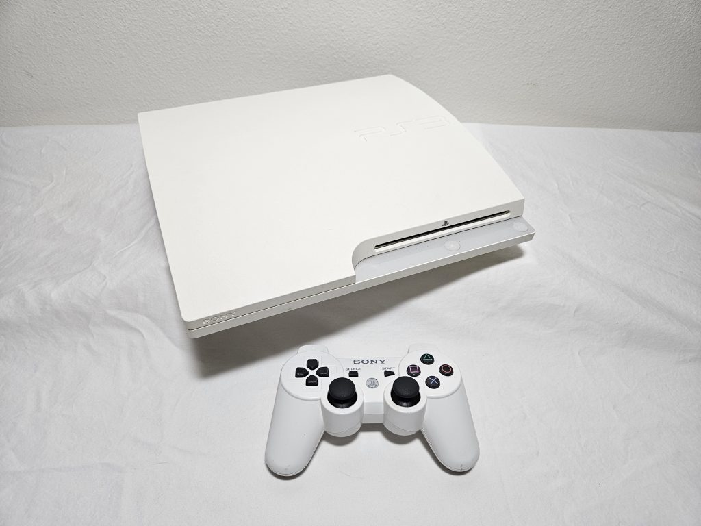 Modded Special Edition Classic White PlayStation 3 Slim With 1TB Hard Drive