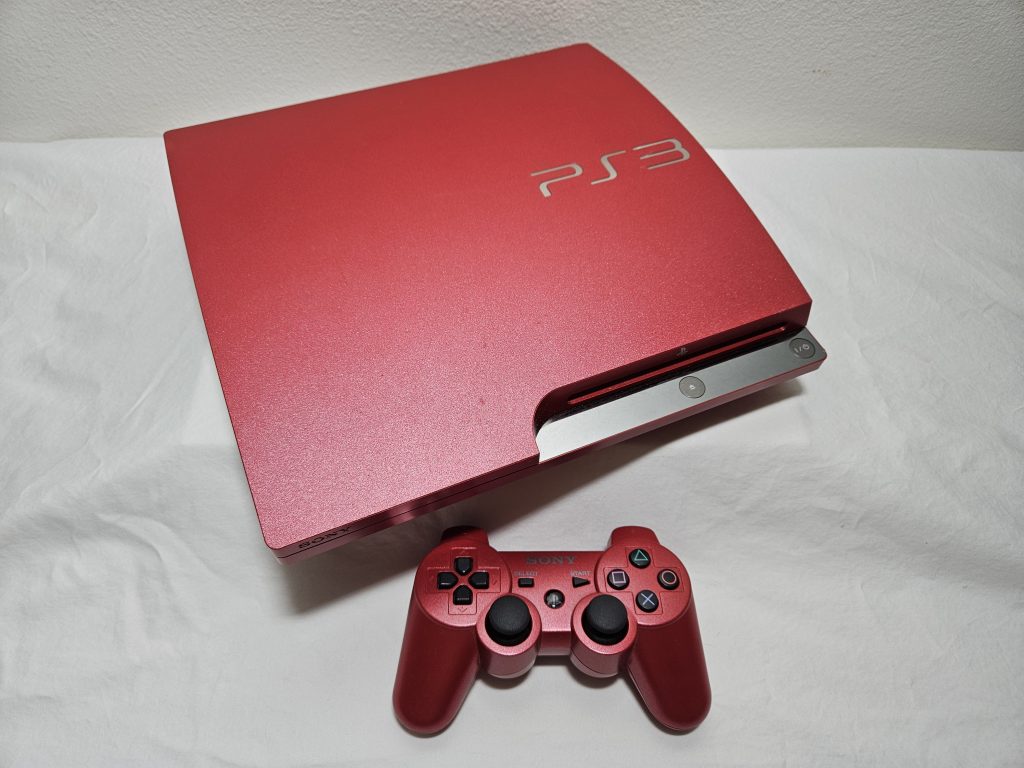 Modded Special Edition Scarlet Red PlayStation 3 Slim With 1TB Hard Drive